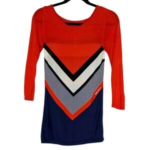 Miss Sixty 3/4 Sleeve Knit Sweater - Size Small